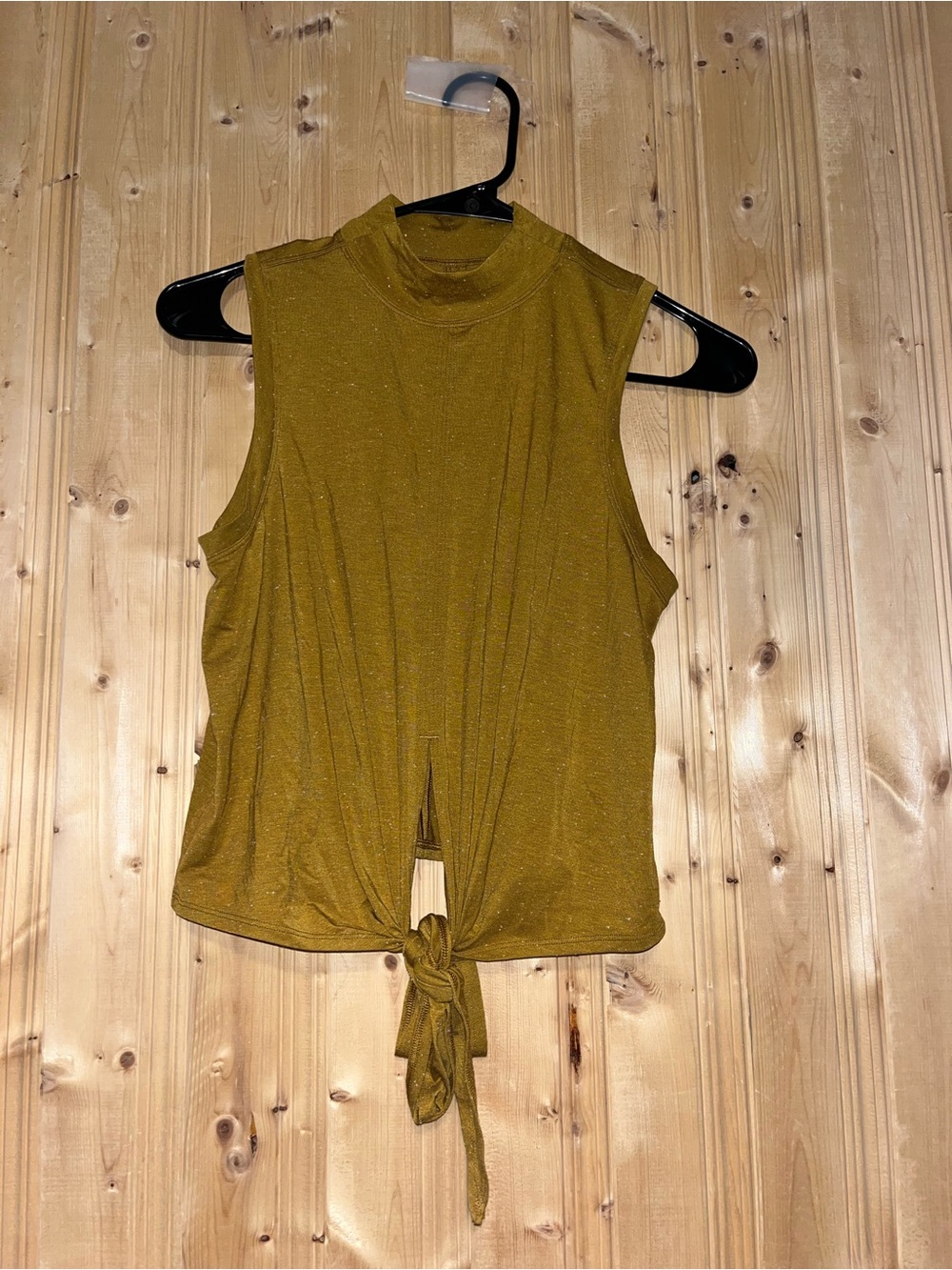 lululemon athletica Sleeveless Tie-Front Mock Neck Top - Mustard Gold